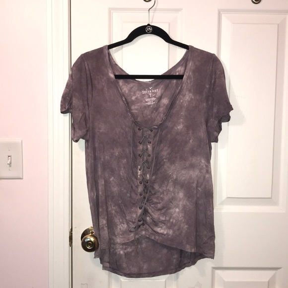 American Eagle Outfitters Tops - American Eagle Soft and Sexy Lace Up Shirt!